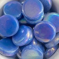 XL Penny Rounds, Iridescent True Blue
