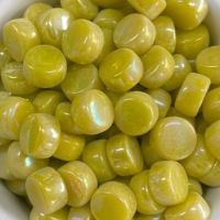 Mini Round, 10mm, Yellow Pearl