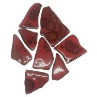 Ceramic Shards, Red Mottle, 200g