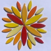Ceramic Petals, Fire mix, 50g