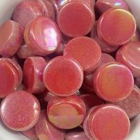 15mm iridescent rounds, Ruby Red