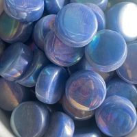 15mm iridescent rounds, True blue