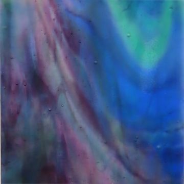Stained glass strips: Indigo Rainbow
