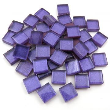 10mm glass tile, Mini Gleam: Iris