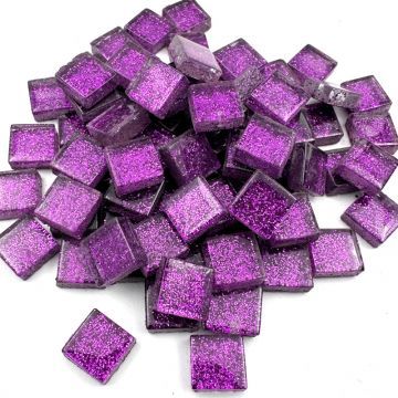 Glitter Glass: 10mm Mini Emperor Purple