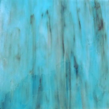 Stained Glass: Mid Turquoise purple streaky
