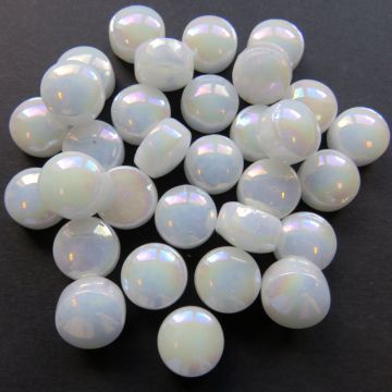 Optic Drops:  Pearlised Broken white