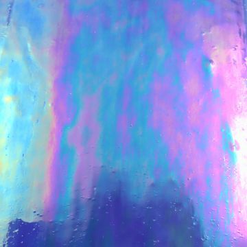 Stained Glass Sheet: Intense blue iridsed