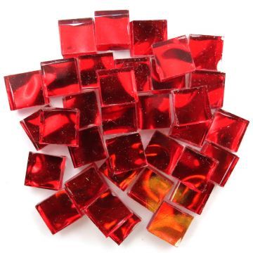 Mirror tiles, 10mm: red