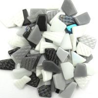 Glass Snippets: Twilight (black/white mix) Glass Snippets: Twilight (black/white mix)