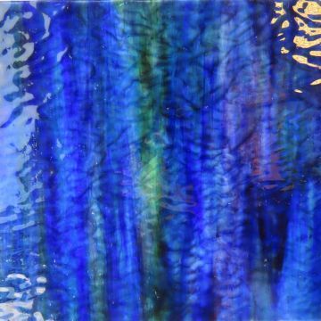 Stained Glass Sheet: Navy Waterglass