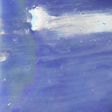 Stained Glass Sheet:  Mid Blue Iridised