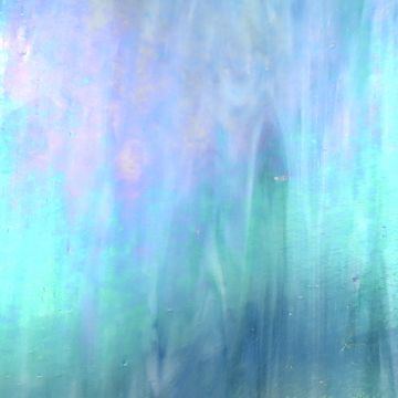 Stained Glass Sheet: Soft Aqua Pearl