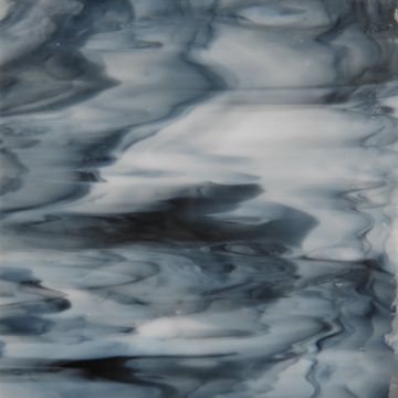 Stained Glass Sheet: Black Jasper