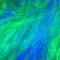 Stained Glass Sheet: Mystic Green Teal Blue