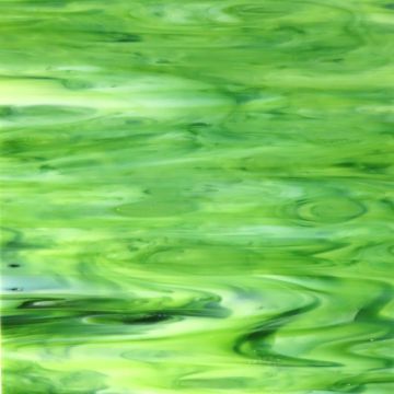 Stained Glass Sheet: Green pond