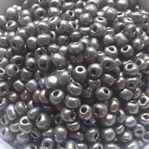 Seed beads, grey opaque