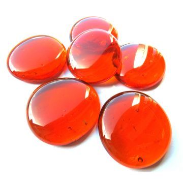 Glass Nuggets: XL Orange Crystal