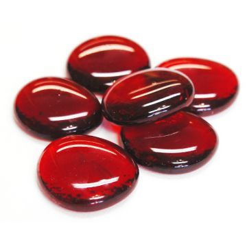 Glass Nuggets: XL Red Crystal Glass Nuggets: XL Red Crystal