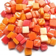 Glass tile 8mm: Orange Peel, Ottoman Mixes, 100g