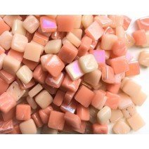 Glass tile 8mm: Peach fuzz, Ottoman Mixes, 100g