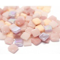 Glass tile 8mm: Pink fizz, Ottoman Mixes, 100g