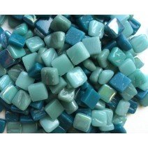 Glass tile 8mm: Lake teal, Ottoman Mixes, 100g