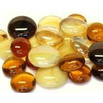 Glass Nuggets: Topaz caramel