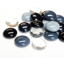 Glass Nuggets: Black Tuxedo