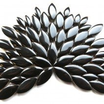 Ceramic Petals: Black