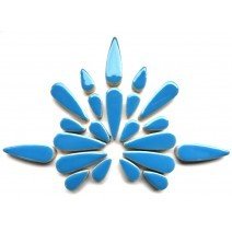 Ceramic Teardrops: Thalo Blue