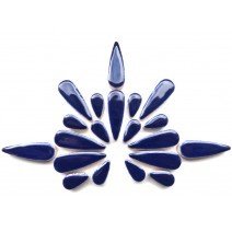 Ceramic Teardrops: Indigo