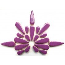 Ceramic Teardrops: Pretty Purple