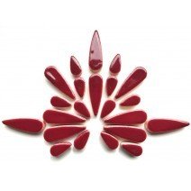 Ceramic Teardrops: Merlot
