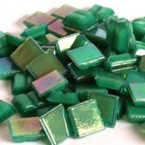 Glass tile, Nebula 10mm: Jade Green
