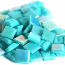 Glass tile, Nebula 10mm: Turquoise