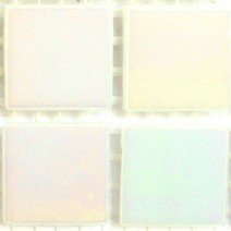 Glass tile, 20mm Nebula: White Diamond