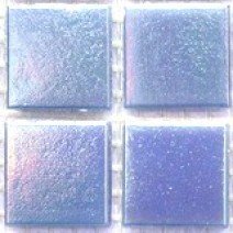 Glass tile, 20mm Nebula: Blue Opal