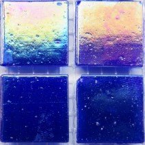 Glass tile, 20mm Nebula: Paua