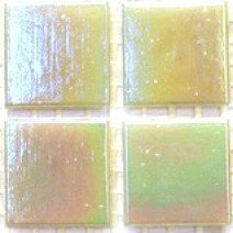 Glass tile, 20mm Nebula: Mother of Pearl