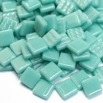 Glass tile, 12mm: Standard Pale Teal