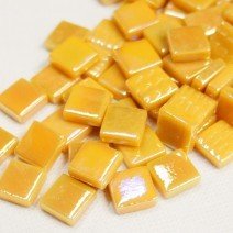 Glass tile, 12mm: Amber Iridised