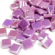 Glass tile, 12mm: Lilac Iridised