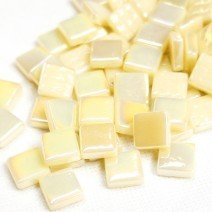 Glass tile, 12mm: Alabaster Iridised