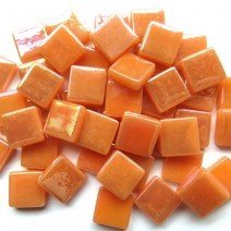 Glass tile, 12mm: Apricot Iridised