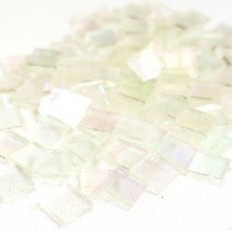 Stained Glass Squares: Clear Iridescent