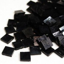 Stained Glass Squares: Pure Black