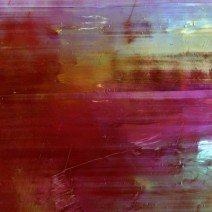 Stained glass strips: Red Lacquer