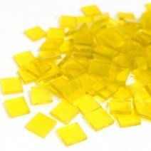 Stained Glass Squares: Clear Yellow