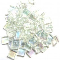 Glass tile, 10mm Shimmers: Mini Pearlite